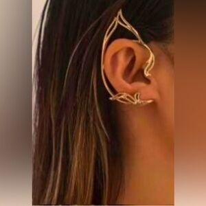 1 pr - gold Arabesque Fairy /  Elf Ear Cuffs